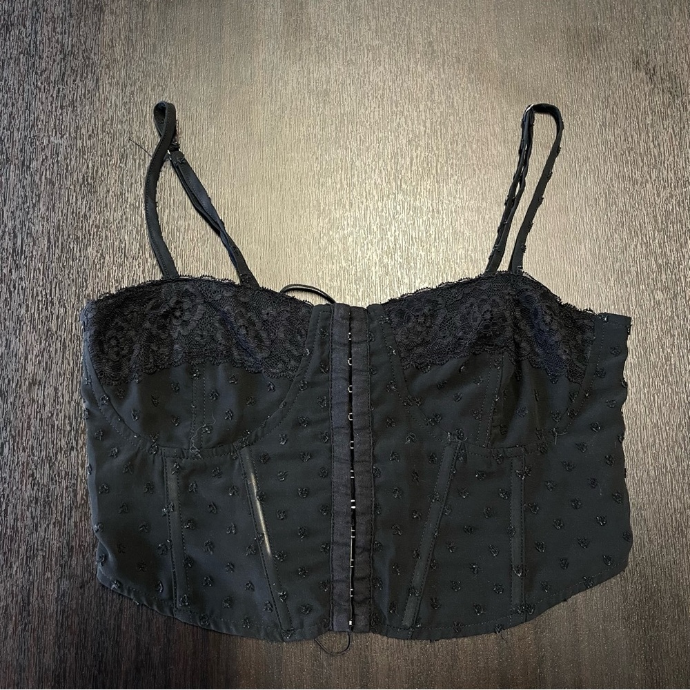 Pacsun Black Corset Top